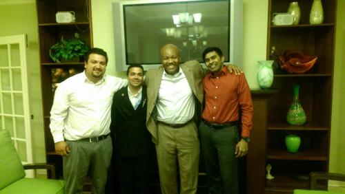 Rodrick with Prophet Rohan Rambally and conference team members